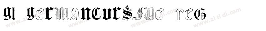GL GermanCursive Reg字体转换